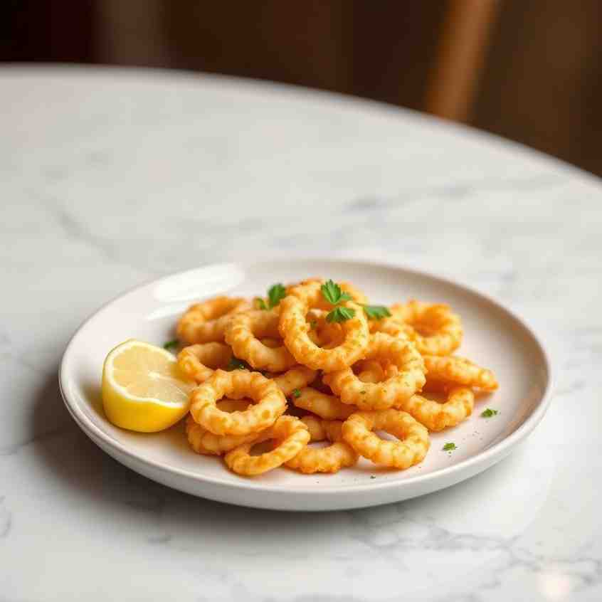 Crispy Gluten-Free Calamari with Lemon | Easy Recipe